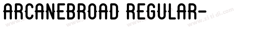 ArcaneBroad Regular字体转换